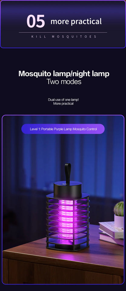 Xiaomi USB Rechargeable Mosquito Killer Lamp Portable Electric Fly Trap Insectkiller Lamp Outdoor Mute Anti Mosquito Lamp Insect