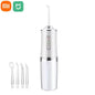 Xiaomi Electric Dental Water Flosser Oral Irrigator Dental Bed Sprinkler Jet Toothpick Portable Mouth Washing Machine 4 Nozzle
