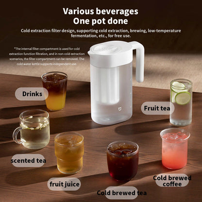Xiaomi Mijia Large Capacity Cold Water Kettle Iced Beverage Dispenser Refrigerator Cold Juice Drink High Quality Storage Tank